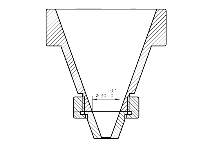 ISO6186 Method B Plastics Pourability Apparatus