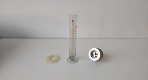 1.Install Glass Cylinder - LABULK 0335 Tap Density Tester Manual